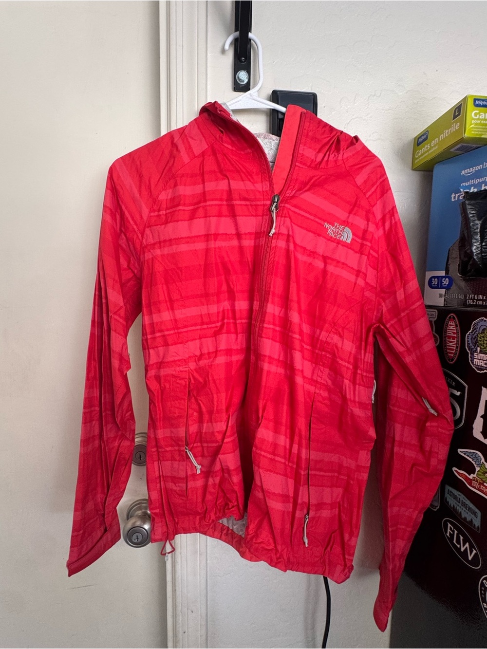 The North Face Pink and Red Women's Hooded Jacket
